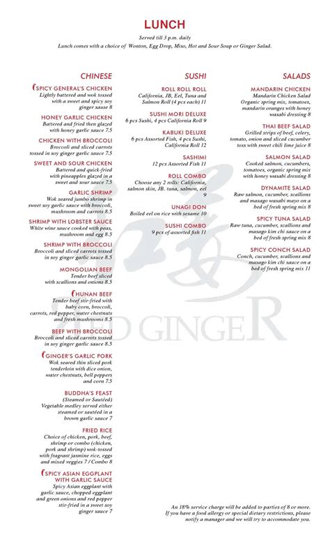 red ginger coral springs.